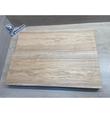 Ясень Белый Оливковый заготовка корпуса Тангент АА 46х190х525-515 мм, 2шт, 632 кг/м3-0