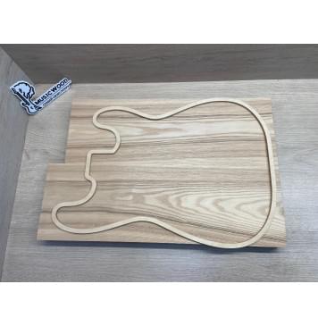 Ясень Белый Оливковый заготовка корпуса Тангент АА 43х167х510-475 мм, 2шт, 644 кг/м3-1