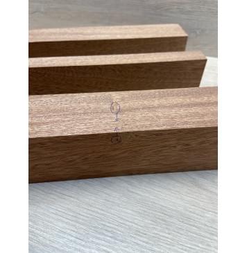 Сапели заготовка грифа электрогитары Радиал АА 51х(45-19-45)х755 мм - из 3х частей-2