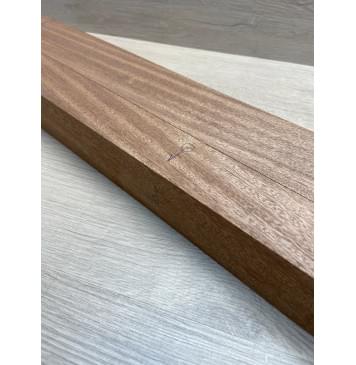 Сапели заготовка грифа электрогитары Радиал АА 51х(45-19-45)х755 мм - из 3х частей-6