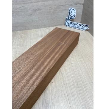 Сапели заготовка грифа электрогитары Радиал АА 51х(45-19-45)х755 мм - из 3х частей-9