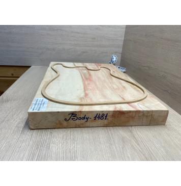 Клён Американский Волнистый заготовка корпуса Смешанный ААА  Волна АА 47х373-353х580 мм (Массив)-10