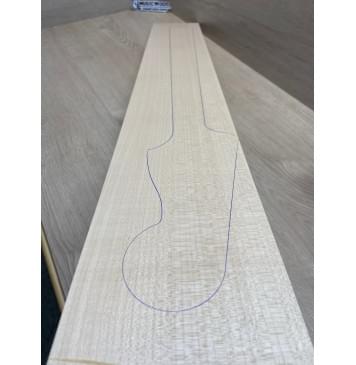 Клён Белый заготовка грифа для бас-гитары Радиал ААА 23х134х940 мм-3