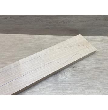 Клён Белый заготовка грифа для электрогитары Смешанный АА 26.5х106-100х720 мм-2