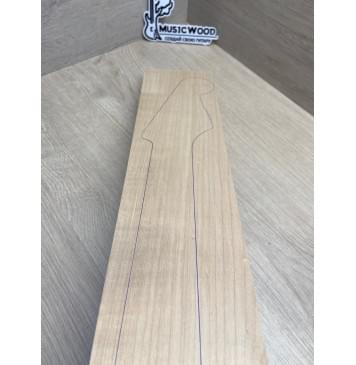 Клён Белый заготовка грифа для электрогитары Смешанный АА 26.5х106-100х720 мм-7