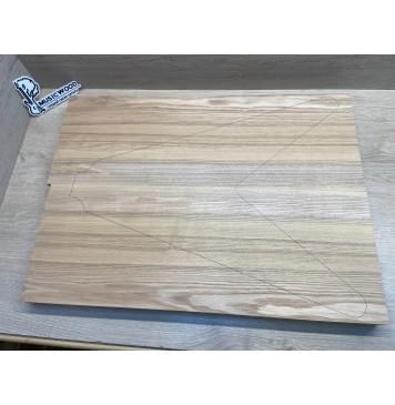 Ясень Белый Оливковый заготовка корпуса Смешанный ААА 43.5х228х620-610 мм, 2шт, 689 кг/м3-0