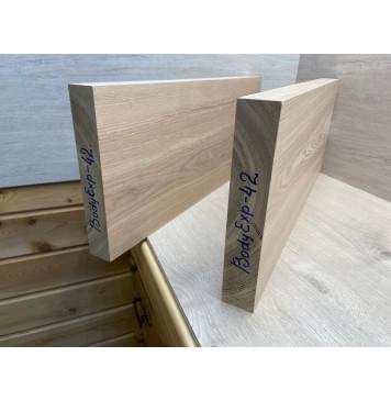 Ясень Дальневосточный заготовка корпуса Тангент АА 44х259х630-610 мм, 2 шт, 631 кг/м3-7