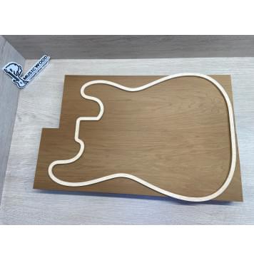 Ольха Печёная 180гр заготовка корпуса Тангент ААА 48х163х515-470 мм, 2шт, 470 кг/м3 Ольха Печёная 180гр заготовка корпуса Тангент ААА 48х163х515-470 мм, 2шт, 470 кг/м3-0