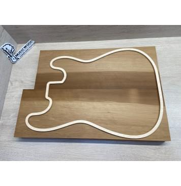 Ольха Печёная 180гр заготовка корпуса Смешанный АА 44х175х510-468 мм, 2шт, 470 кг/м3-1