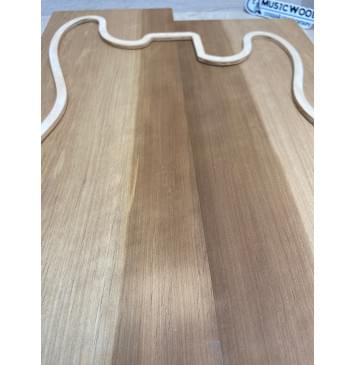 Ольха Печёная 180гр заготовка корпуса Смешанный АА 44х175х510-468 мм, 2шт, 470 кг/м3-4