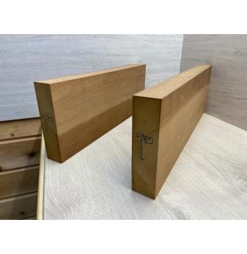 Ольха Печёная 180гр заготовка корпуса Смешанный АА 44х175х510-468 мм, 2шт, 470 кг/м3-9