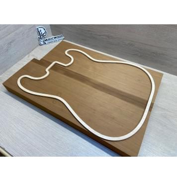 Ольха Печёная 180гр заготовка корпуса Радиал АА 45х172х520-485 мм, 2шт, 462 кг/м3 (Уценка-пороки с одной стороны)-1