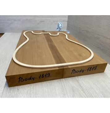 Ольха Печёная 180гр заготовка корпуса Радиал АА 45х172х520-485 мм, 2шт, 462 кг/м3 (Уценка-пороки с одной стороны)-4