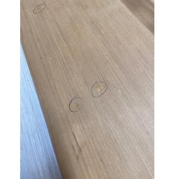 Ольха Печёная 180гр заготовка корпуса Радиал АА 45х172х520-485 мм, 2шт, 462 кг/м3 (Уценка-пороки с одной стороны)-7