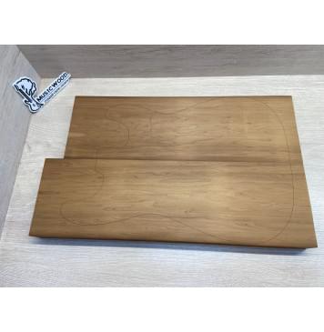 Ольха Печёная 180гр заготовка корпуса Тангент ААА 43.5х160х535-495 мм, 2шт, 439 кг/м3 Ольха Печёная 180гр заготовка корпуса Тангент ААА 43.5х160х535-495 мм, 2шт, 439 кг/м3-0