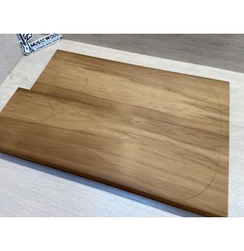 Ольха Печёная 180гр заготовка корпуса Тангент ААА 44х162х515-480 мм, 2шт, 443 кг/м3 Ольха Печёная 180гр заготовка корпуса Тангент ААА 44х162х515-480 мм, 2шт, 443 кг/м3-1