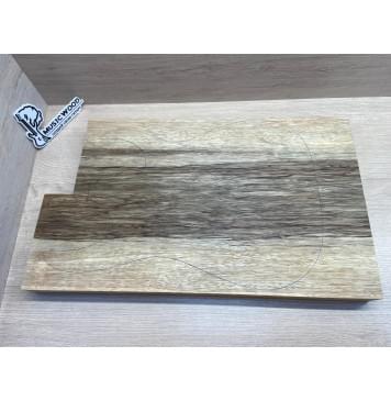 Корина Чёрная заготовка корпуса Радиал АА 45х160х540-490 мм 2 шт 645 кг/м3 (Уценка-червоточины)-0