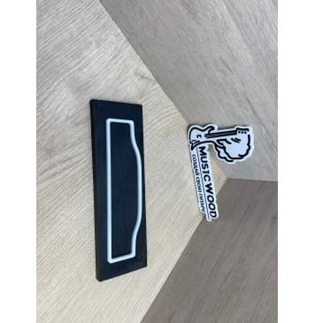 Эбен Чёрный заготовка для бриджа акустической гитары Смешанный ААА 9х60х190 мм-2