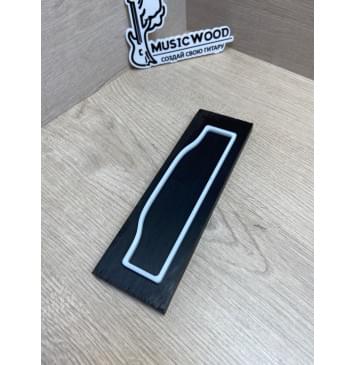 Эбен Чёрный заготовка для бриджа акустической гитары Смешанный ААА 9х60х190 мм-3