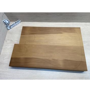 Ольха Печёная 180гр заготовка корпуса Радиал АА 43х161х495-465 мм, 2шт, 453 кг/м3-0