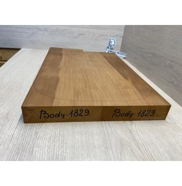 Ольха Печёная 180гр заготовка корпуса Радиал АА 43х161х495-465 мм, 2шт, 453 кг/м3-2