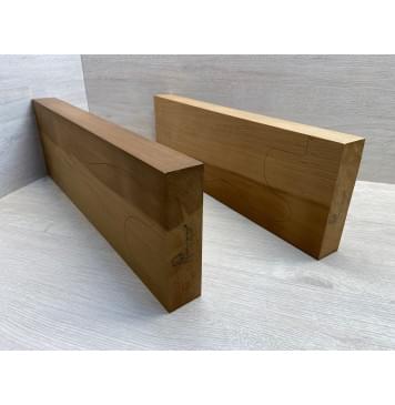 Ольха Печёная 180гр заготовка корпуса Радиал АА 43х161х495-465 мм, 2шт, 453 кг/м3-10