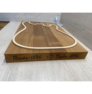 Ольха Печёная 180гр заготовка корпуса Радиал АА 41.5х170х530 мм, 2шт, 471 кг/м3-3