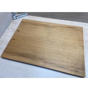 Клён Печёный 180гр заготовка на топ Смешанный АА 17х185х515 мм - 2шт (книжкой)-1