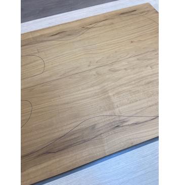 Клён Печёный 180гр заготовка на топ Смешанный АА 17х185х515 мм - 2шт (книжкой)-5