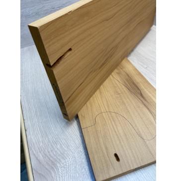 Клён Печёный 180гр заготовка на топ Смешанный АА 17х185х515 мм - 2шт (книжкой)-7