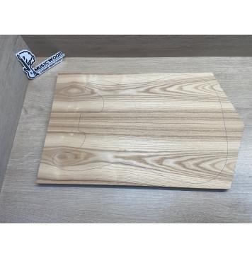 Ясень Белый Оливковый заготовка на топ Тангент АА 18х169х535-470 мм - 2 шт. (книжкой)-7