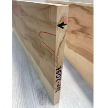 Клён Американский Ashleaf заготовка на топ Смешанный ААА 12х180х510 мм (2 шт. книжкой)-7