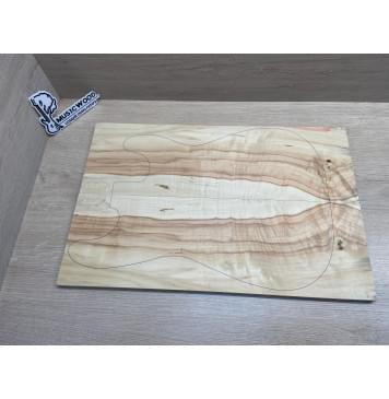 Клён Американский Волнистый заготовка на топ Смешанный ААА Волна АА 11х168-165х510 мм - 2 шт. (книжкой)-2