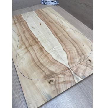 Клён Американский Волнистый заготовка на топ Смешанный ААА Волна АА 11х168-165х510 мм - 2 шт. (книжкой)-4