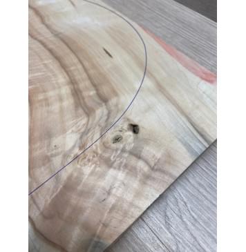 Клён Американский Волнистый заготовка на топ Смешанный ААА Волна АА 11х168-165х510 мм - 2 шт. (книжкой)-6