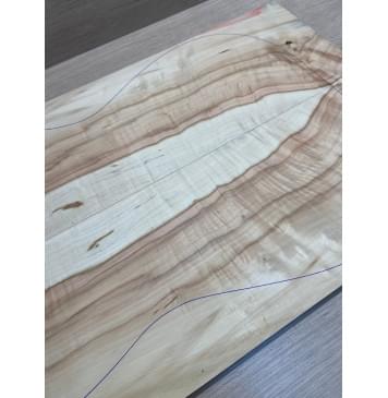 Клён Американский Волнистый заготовка на топ Смешанный ААА Волна АА 11х168-165х510 мм - 2 шт. (книжкой)-8