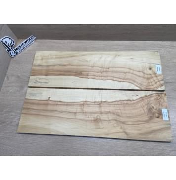 Клён Американский Волнистый заготовка на топ Смешанный ААА Волна АА 11х168-165х510 мм - 2 шт. (книжкой)-12
