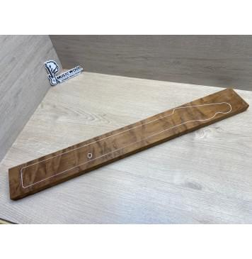 Клён Волнистый Печеный 180гр заготовка грифа электрогитары Радиал АА Волна ААА 24х88х730 мм (Уценка-трещина)-2