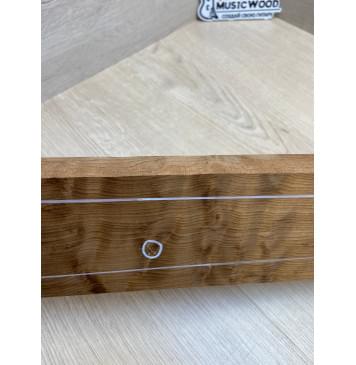 Клён Волнистый Печеный 180гр заготовка грифа электрогитары Радиал АА Волна ААА 24х88х730 мм (Уценка-трещина)-10