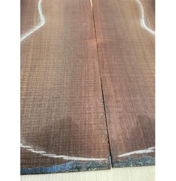 Палисандр Индийский комплект заготовок для акустической гитары (Дека+ Обечайки) Радиал АА 3,5х(215-192)х552 мм Дека (2шт) Радиал ААА 3.5х137х850 мм Обечайки (2шт) -3