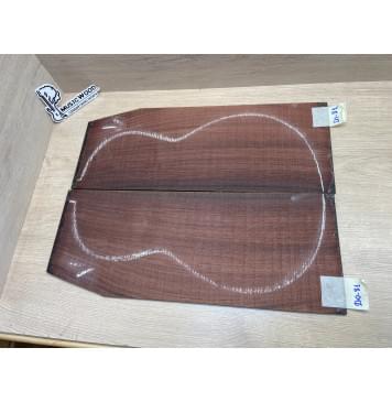 Палисандр Индийский комплект заготовок для акустической гитары (Дека+ Обечайки) Радиал АА 3,5х(215-180)х554 мм Дека (2шт) Смешанный ААА 3.5х130х852 мм Обечайки (2шт) -9