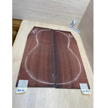 Палисандр Индийский комплект заготовок для акустической гитары (Дека+ Обечайки) Радиал АА 3,5х(215-180)х554 мм Дека (2шт) Смешанный ААА 3.5х130х852 мм Обечайки (2шт) -10