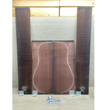 Палисандр Индийский комплект заготовок для акустической гитары (Дека+ Обечайки) Смешанный АА 3,5х218х552 мм Дека (2шт) Смешанный ААА 3.5х133х852 мм Обечайки (2шт) (АКЦИЯ)-0