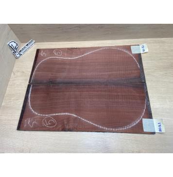 Палисандр Индийский комплект заготовок для акустической гитары (Дека+ Обечайки) Смешанный АА 3,5х218х552 мм Дека (2шт) Смешанный ААА 3.5х133х852 мм Обечайки (2шт) (АКЦИЯ)-10