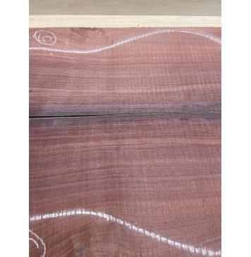 Палисандр Индийский комплект заготовок для акустической гитары (Дека+ Обечайки) Смешанный АА 3,5х218х552 мм Дека (2шт) Смешанный ААА 3.5х133х852 мм Обечайки (2шт) (АКЦИЯ)-2