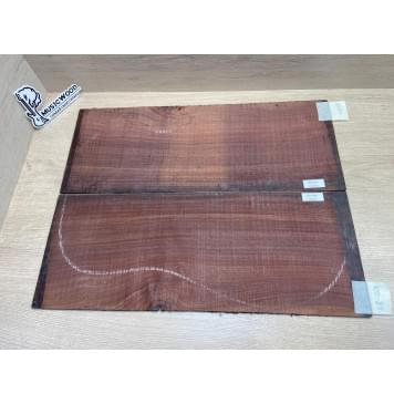 Палисандр Индийский комплект заготовок для акустической гитары (Дека+ Обечайки) Смешанный АА 3,5х218х552 мм Дека (2шт) Смешанный ААА 3.5х133х852 мм Обечайки (2шт) (АКЦИЯ)-3