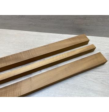 Клён Печёный 180 гр заготовка грифа для электрогитары Радиал АА 28х(43-20-43)х825 мм - из 3х частей-4