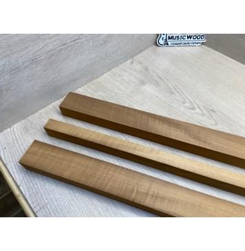 Клён Печёный 180 гр заготовка грифа для электрогитары Радиал АА 28х(43-20-43)х825 мм - из 3х частей-8