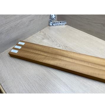 Клён Печёный 180 гр заготовка грифа для электрогитары Радиал АА 28х(43-20-43)х825 мм - из 3х частей-13