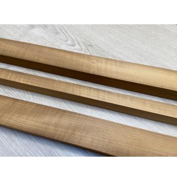 Клён Печёный 180 гр заготовка грифа для электрогитары Радиал АА 28х(43-20-43)х825 мм - из 3х частей-14